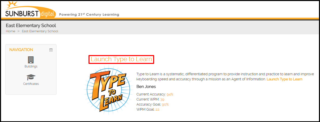 type to learn sunburst student login